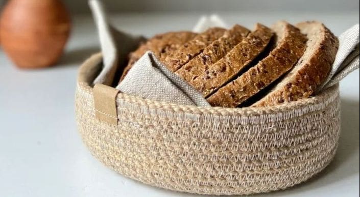 تصویر 3 از سبد گرد حصیری مناسب نگهداری لوازم سبک